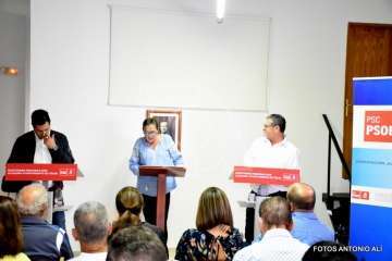 Debate entre los dos candidatos de primarias del PSOE de Telde (Foto Antonio Alí)